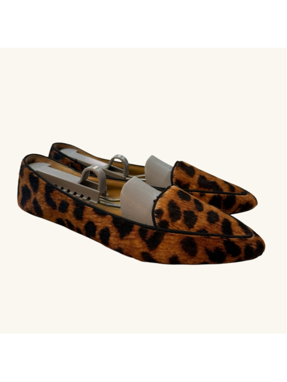 Talbots Leopard Print Calf Hair Loafers Women’s 6.5M Pointed Toe Flats